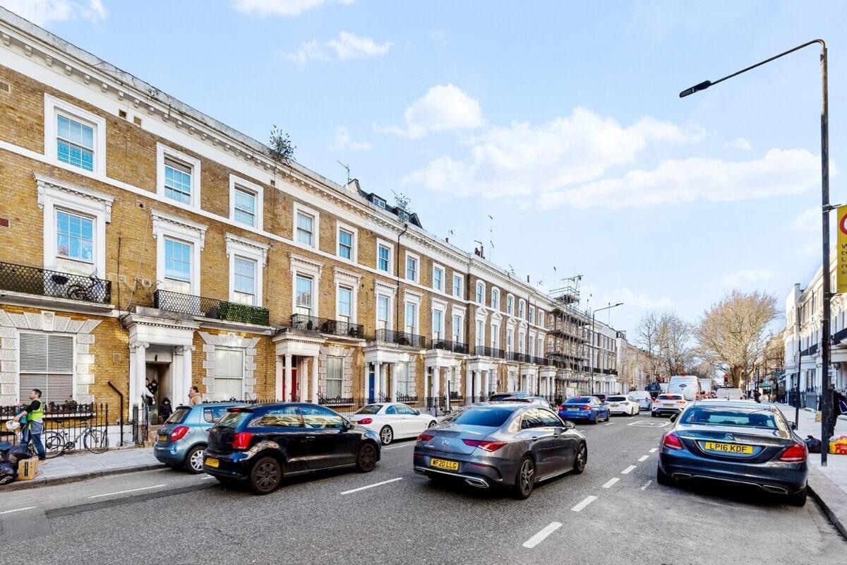 Balcony Blue Theme 1 Bedroom Central London Luxury Flat Near Hyde Park! Accommodates Up To 6! Double Sofa Bed And Next To Station! 外观 照片
